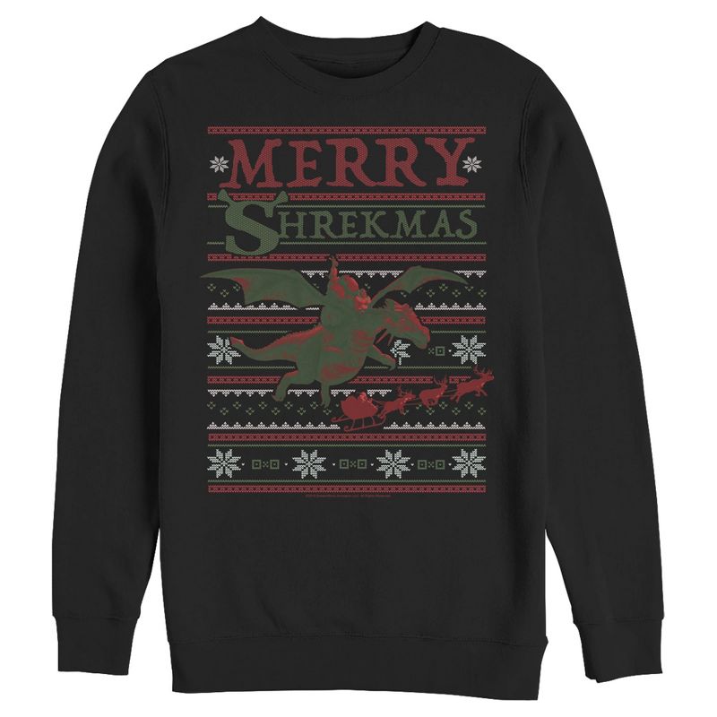 Men's Shrek Ugly Christmas Shrekmas Sweatshirt, 1 of 4