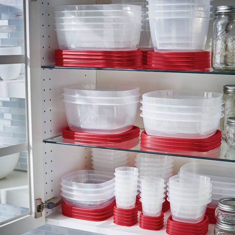 Rubbermaid Easy Find Lids 320oz (2.5 gal) Plastic Rectangle Food Storage Container Clear, 4 of 5