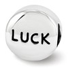 Black Bow Jewelry Sterling Silver with Lt Blue Crystals December Heart Luck Bead Charm - 2 of 4