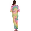 Just Love Women's Tie Dye Two Piece Thermal Pajama Set - Waffle PJ Set - 3 of 3