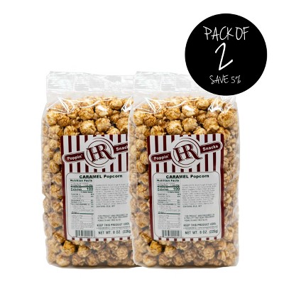 HR Poppin' Snacks 8 oz Caramel Popcorn - Pack of 2