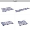 Gulches Rugs - Elegant Blue Washable Mult Sizes Floor Covering for Modern Spaces - 4 of 4
