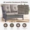 Buenhomino 4 Pieces Patio Furniture Set, Outdoor Swivel Glide Chairs with Loveseat and Coffee Table, All-Weather Patio Conversation Set - 4 of 4