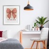 Stupell Industries Coral Bow You Are Loved Framed Print Under Glass Art, Gray, 17" x 21" - 3 of 4