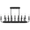 Possini Euro Design Black Linear Pendant Chandelier Lighting 39" Wide Industrial 16-Light Fixture for Kitchen Island Dining Room - 4 of 4