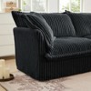 VASIP L-Shaped Sectional Sofa with Convertible Ottoman ,Chenille Slipcover, Deep Cloud-Like Seating and Pillows, for Living Room ,Office,Cream - 4 of 4