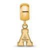 Black Bow Jewelry 14k Yellow Gold Plated Sterling Silver Appalachian State Mountaineers NCAA Bead Charm - 3 of 4