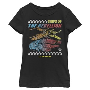 Girl's Star Wars X-Wing Ships of the Rebellion T-Shirt - 1 of 3