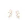 Ross-Simons 3-4mm Cultured Pearl Cluster Earrings in 18kt Gold Over Sterling - 3 of 4