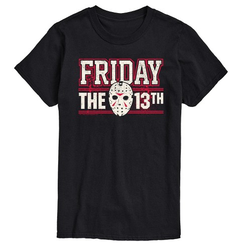 Men's - Friday The 13th - Jason Mask Collegiate Short Sleeve Graphic T ...