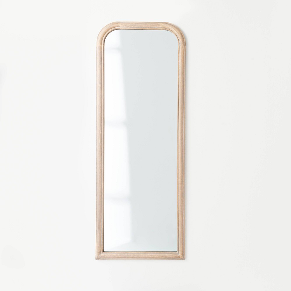 Photos - Wall Mirror 24" x 64" Wood Floor Mirror - Threshold™ designed with Studio McGee