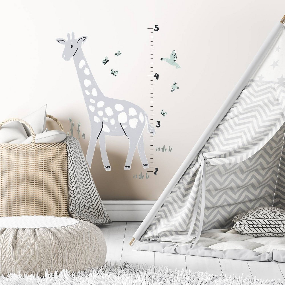 Photos - Wallpaper Peel and Stick Wall Decal Growth Chart - Giraffe - Cloud Island™