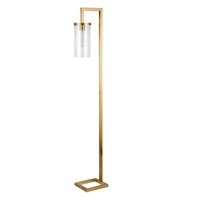 67.75"x17" Modern Floor Lamp With Table Brass - Threshold™: Etl Listed ...