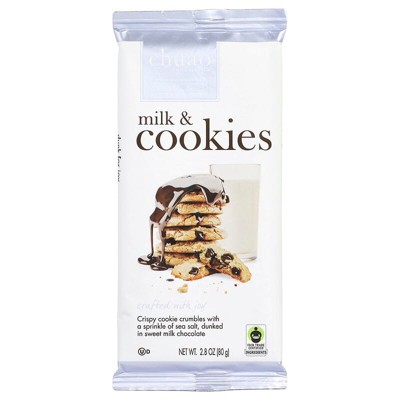 Chuao Chocolatier, Milk Chocolate Bar, Milk & Cookies, 2.8 oz