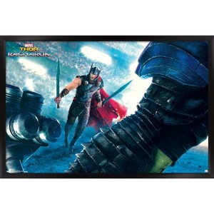 Trends International Marvel Cinematic Universe - Thor - Ragnarök - Arena Thor Framed Wall Poster Prints - 1 of 4