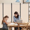 VEVOR Room Divider, 6 Panel Room Divider, Folding Privacy Screen and Portable Partition Divider for Room Separation, Freestanding Room Partitions - 2 of 4
