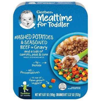 Gerber Mashed Potatoes and Seasoned Ground Beef Baby Meals - 6.67oz