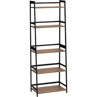 LunaLulinlk Industrial Modern Storage Shelves, Small Desk Organizer for Bedroom Storage, Home Office Book Stand,Living Room,Balcony,Kitchen Shelf