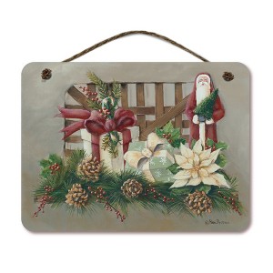 Courtside Market Saint Nicholas vintage 12X16 Hanging Artboard with Twine - 1 of 2
