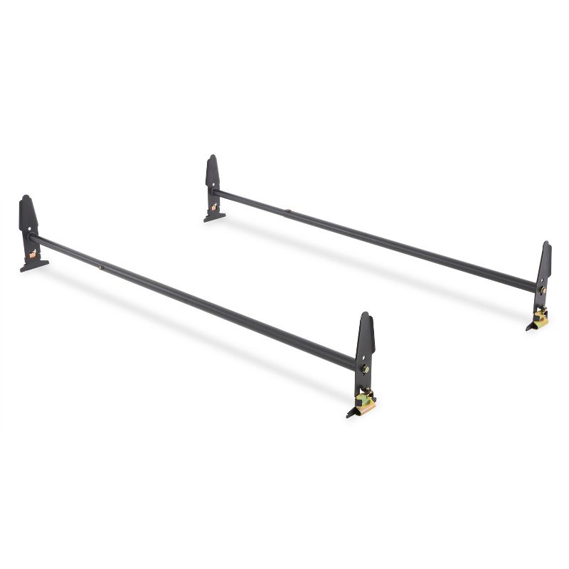 Rockland Multi Fit Steel Van Rooftop Rails for Kayaks, Canoes, Ladders, Pipes, Lumber, and Other Oversized Cargo Storage, Black, 2 of 7