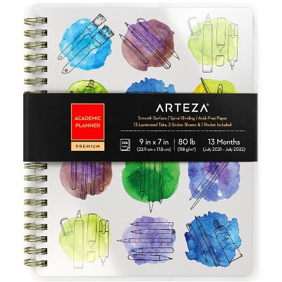 Arteza Academic Planner, Watercolor Design (ARTZ-4424)