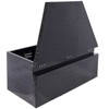 39 inch aluminum trailer tongue toolbox, practical toolbox, outdoor pickup truck storage manager toolbox, with lock key,black - 4 of 4