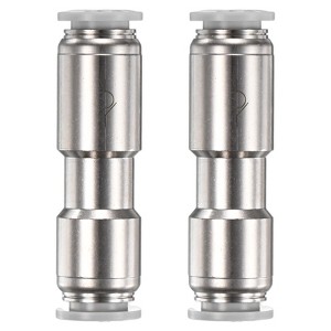 Unique Bargains Nickel Plated Brass Push To Connect One Way Quick Release Check Valve 2 Pcs - 1 of 4