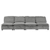 Double-Layer Cushion Modular Sofa, Freely Combinable, 4-Seater with Storage Function, Includes 4 Soft Cushions, Perfect for Living Rooms, Offices, and Apartments - 4 of 4
