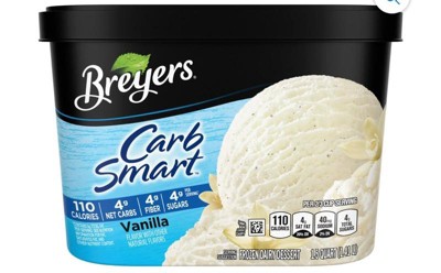 Breyers Carb Smart Vanilla Frozen Dairy Dessert - 48oz : Target