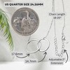 Mom Greeting Card Sterling Silver Linked Circles Necklace Women Ginger Lyne Collection - Mom-778 - 4 of 4