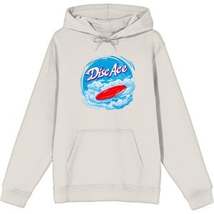 "Disc Ace" Frisbee Disc Adult Long Sleeve Hoodie - 1 of 2