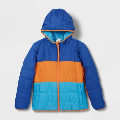 Get verified coupon codes daily NEW Member's Mark Boys Cozy Puffer Jacket Navy Blue Hooded 