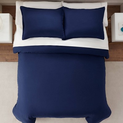 Navy Twin/Twin XL Ultra Soft Hypoallergenic Duvet Cover Set
