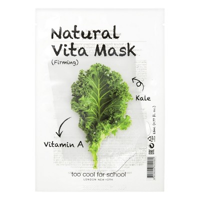 Too Cool for School Natural Vita Mask Firming (kale 6pc polybag)