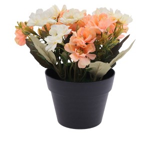 Unique Bargains Artificial Plants Autumn Cherry Blossoms Plastic 4.33"x4.33"x7.87" 1 Pcs - 1 of 4
