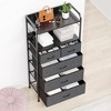 TROPOW 5 Dresser Drawers for Bedroom with Shelves, Dressers & Chest of Drawer for Hallway, Entryway, Storage Organizer Unit with Fabric - 2 of 4