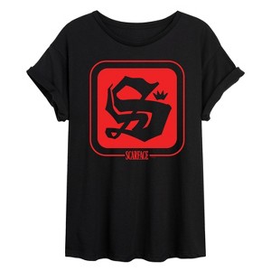 Women's - Scarface - Logo Symbol Oversized Graphic T-Shirt - 1 of 4