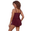 Aqua Green, Women's Keyhole Blouson Romper - 2 of 3