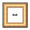 PosterPalooza | Square Traditional Gold Picture Frame - UV Acrylic, Foam Board Backing, Hanging Hardware - 2 of 4