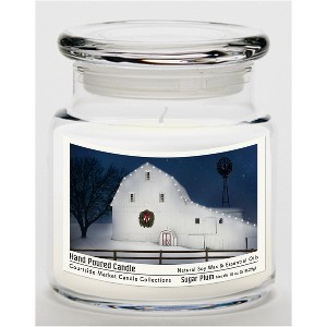 Courtside Market Christmas Night Sugar Plum 18oz Soy Wax Candle Glass Jar & Lid - 1 of 3