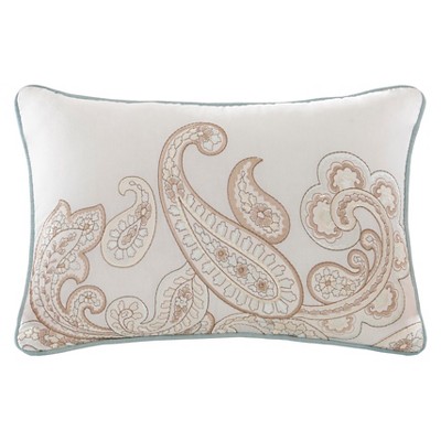 King Blue Cotton Paisley Quilt Set with Shams