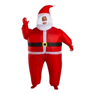 Halloween Inflatable Santa Costume One Size - Wondershop , Adult Unisex, White Red Black