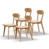 GDFStudio Blume Modern Minimalism Oak Wood Dining Chair(Set of 4) - 2 of 4
