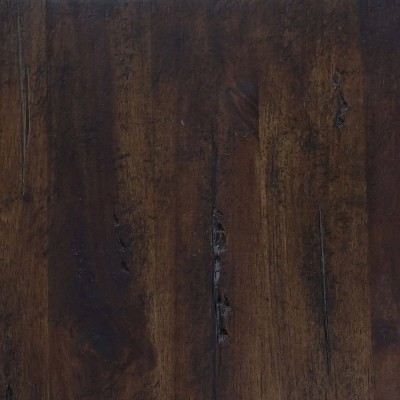 Espresso Acacia Wood & Metal 45" Round Nesting Coffee Table
