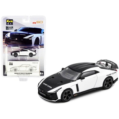 Nissan GT-R50 by Italdesign Test Car Black and White Limited Edition to 1200 pieces 1/64 Diecast Model Car by Era Car