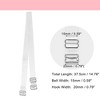 Unique Bargains ABS Non-Slip Adjustable Invisible Clear Bra Shoulder Strap with Stainless Steel Hook Transparent 3 Pair - 4 of 4