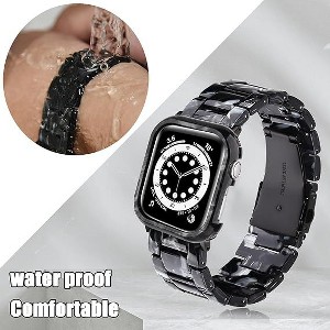 Worryfree Gadgets Resin Band with Bumper Case for Apple Watch - 1 of 4