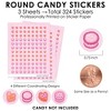 Big Dot of Happiness Hot Girl Bday - Vintage Cake Birthday Party Small Round Candy Stickers - Party Favor Labels - 324 Count - 3 of 4