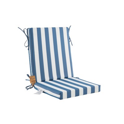 Outdoor Patio Dining Chair Cushion, High Back Chair Cushions with Removable Cover, Indoor Chair Seat Cushion, 42" L x 21" W x 3" H, 1 Count,Floral
