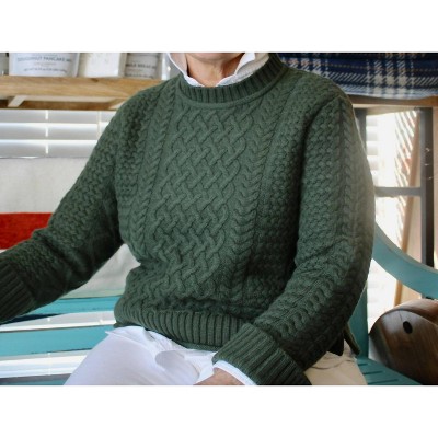 Women's Maeve Mixed Cable Crew Sweater - Alashan Cashmere